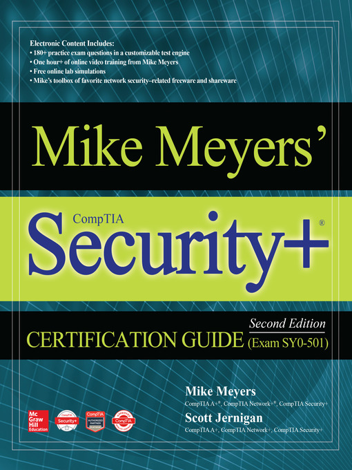 Cover image for Mike Meyers' CompTIA Security+ Certification Guide (Exam SY0-501)